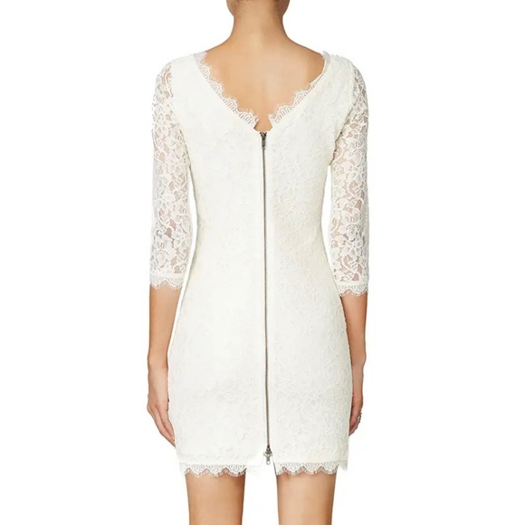 DVF Cream Lace Dress - Picture 2 of 12